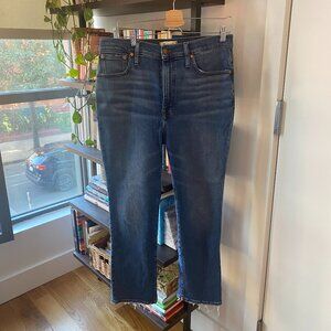 Madewell Cali Demi-Boot Jeans in Fleetwood Wash, Women's Sz 31